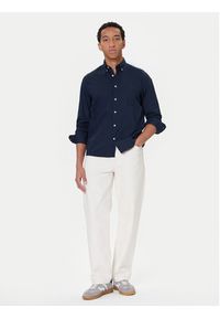 Marc O'Polo Koszula B21 7268 42342 Granatowy Regular Fit. Typ kołnierza: polo. Kolor: niebieski. Materiał: bawełna #3