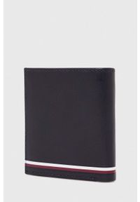 TOMMY HILFIGER - Tommy Hilfiger portfel skórzany męski kolor granatowy. Kolor: niebieski. Materiał: skóra #3