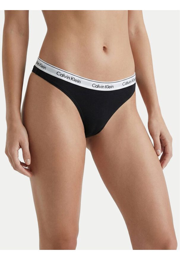 Calvin Klein Underwear Komplet stringów LV00QD5221 Czarny. Kolor: czarny. Materiał: bawełna