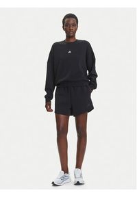 Adidas - adidas Bluza Essentials Small Logo Feelcozy JC5932 Czarny Loose Fit. Kolor: czarny. Materiał: bawełna