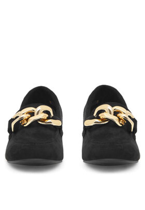 DeeZee Loafersy WS5560-10 Czarny. Kolor: czarny. Materiał: materiał