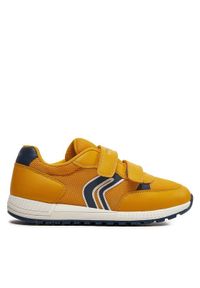 Geox Sneakersy J Alben Boy J459EC 01454 C2PF4 D Żółty. Kolor: żółty. Materiał: materiał, mesh