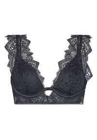 Hunkemöller Biustonosz z fiszbiną Zoe Up 303110 Czarny. Kolor: czarny. Materiał: syntetyk