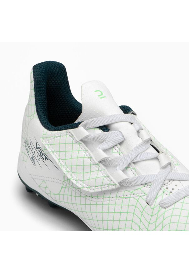 KIPSTA - Buty do piłki nożnej dla dzieci Kipsta Viralto I Easy MG/AG na rzepy. Zapięcie: rzepy. Materiał: syntetyk. Szerokość cholewki: normalna