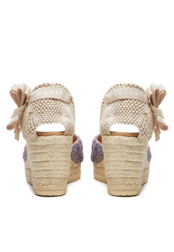 Manebi Espadryle Acapulco Low Wedge Espadrilles G 0.6 WL Fioletowy. Kolor: fioletowy. Materiał: materiał