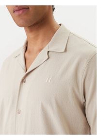 Karl Lagerfeld - KARL LAGERFELD Koszula 605942 562034 Beżowy Regular Fit. Typ kołnierza: dekolt w karo. Kolor: beżowy. Materiał: syntetyk #3