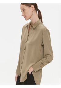 Calvin Klein Koszula K20K205682 Brązowy Relaxed Fit. Kolor: brązowy. Materiał: syntetyk