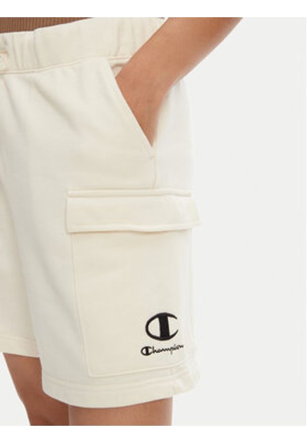 Champion Szorty sportowe 118024 Écru Standard Fit. Materiał: syntetyk