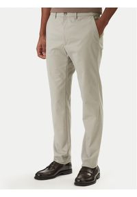 Calvin Klein Chinosy LV04LD613G Beżowy Slim Fit. Kolor: beżowy. Materiał: bawełna #1