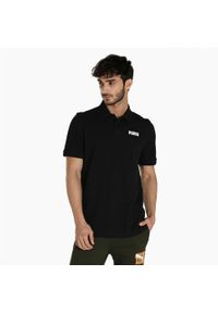 Puma Koszulka Polo Ess Pique 84722601. Typ kołnierza: polo. Kolor: czarny. Długość rękawa: krótki rękaw. Długość: krótkie