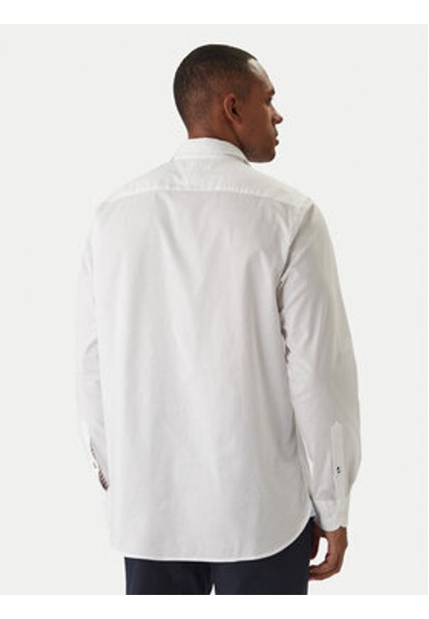 TOMMY HILFIGER - Tommy Hilfiger Koszula Core Flex Poplin MW0MW25035 Biały Regular Fit. Kolor: biały. Materiał: bawełna