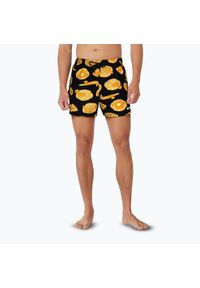 Szorty kąpielowe męskie Nike Multi Print 5" Volley. Kolor: czarny. Wzór: nadruk