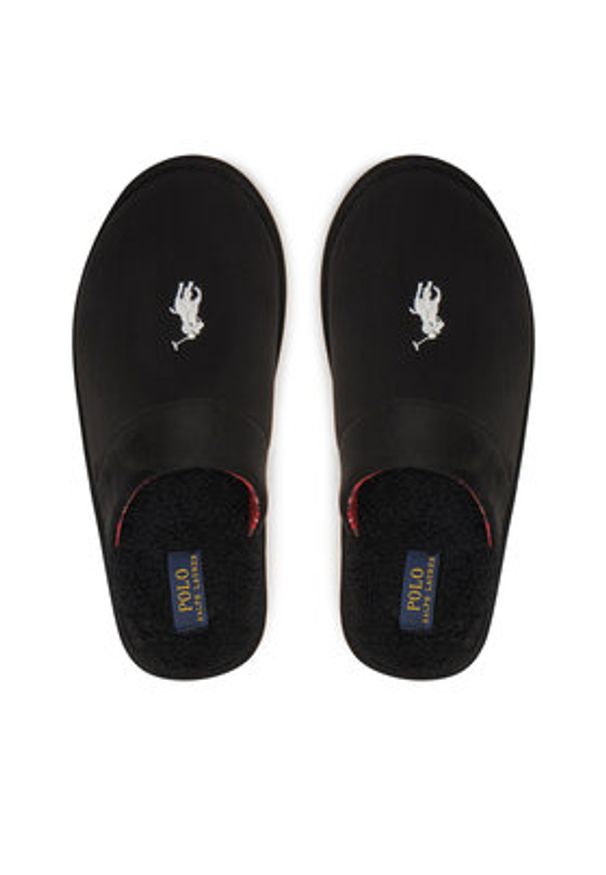 Polo Ralph Lauren Kapcie 843955401003 Czarny. Kolor: czarny. Materiał: materiał