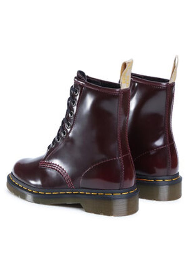 Dr. Martens Glany Vegan 1460 23756600 Bordowy. Kolor: czerwony. Materiał: skóra