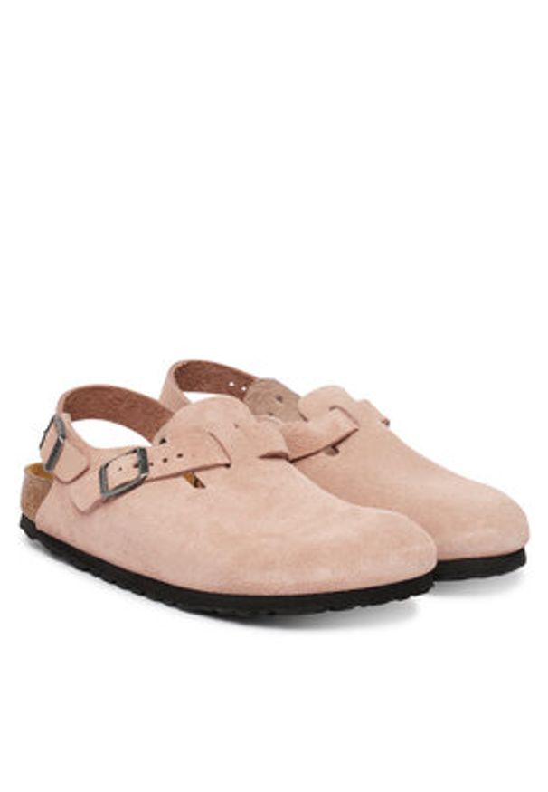 Birkenstock Sandały Tokio 1031636 Różowy. Kolor: różowy. Materiał: skóra, zamsz