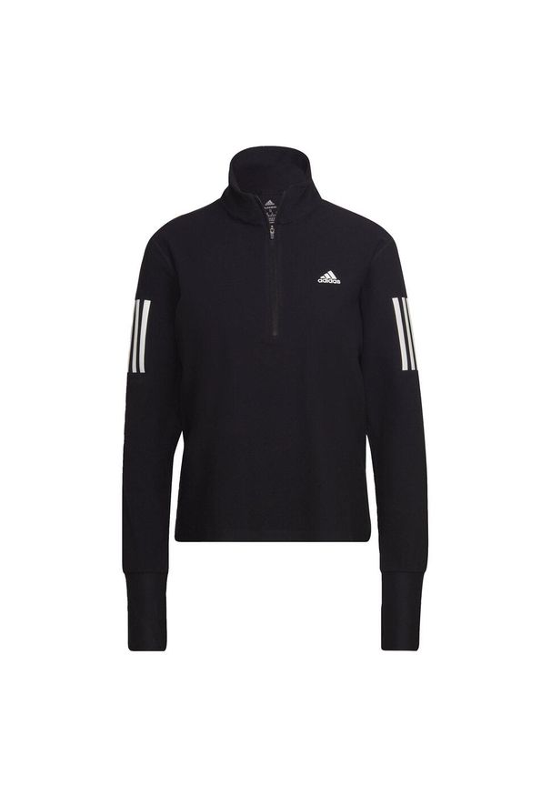 Adidas - Bluza do biegania Own the Run Running 1/2 Zip. Kolor: czarny. Materiał: materiał. Sport: bieganie