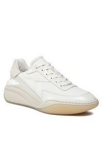 Calvin Klein Sneakersy Wedge Lace Up Epi Mono HW0HW01899 Biały. Kolor: biały