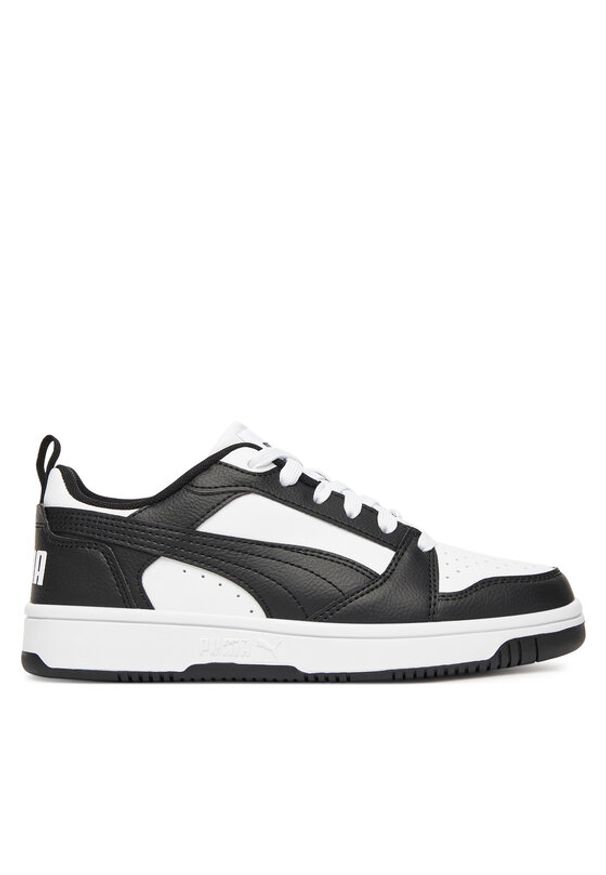 Puma Sneakersy Rebound V6 Lo Jr 393833 01 Biały. Kolor: biały. Materiał: skóra