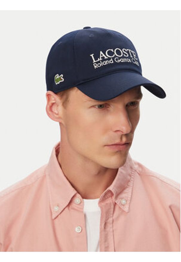 Lacoste Czapka z daszkiem RK0378 Granatowy. Kolor: niebieski. Materiał: bawełna
