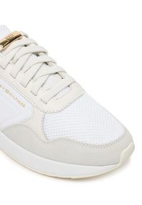 TOMMY HILFIGER - Tommy Hilfiger Sneakersy Th Chic Eva Runner Mesh FW0FW09465 Beżowy. Kolor: beżowy. Materiał: zamsz, skóra #5