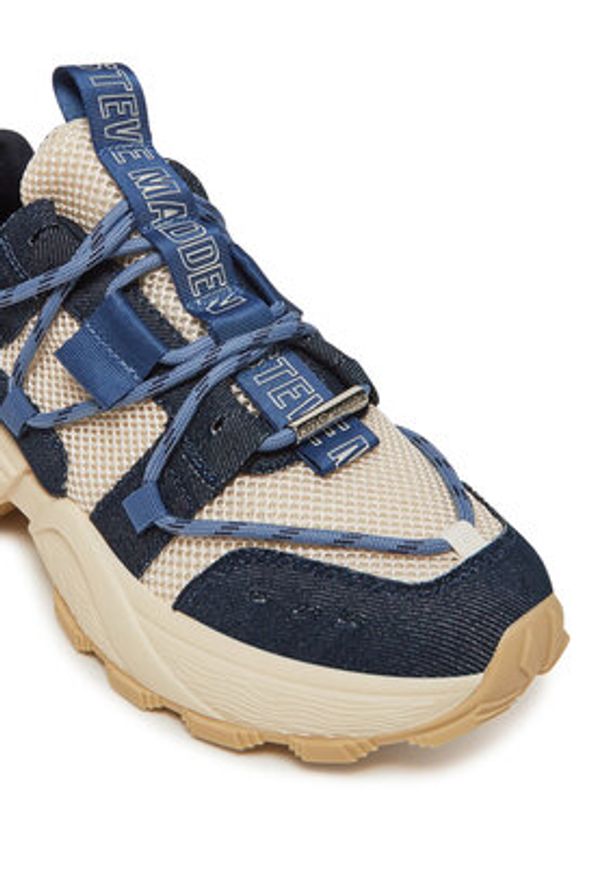 Steve Madden Sneakersy Tazmania SM11002419 Granatowy. Kolor: niebieski. Materiał: materiał