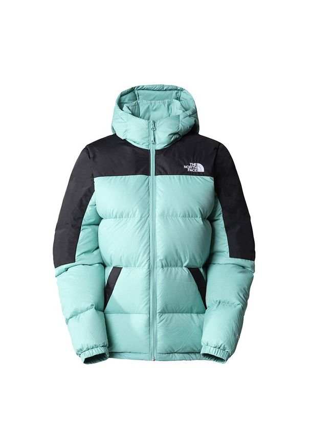 Kurtka The North Face Diablo 0A55H48641 - niebiesko-czarna. Okazja: na co dzień. Typ kołnierza: kaptur. Kolor: niebieski, czarny, wielokolorowy. Materiał: nylon, puch, tkanina, materiał. Sezon: zima. Styl: casual, klasyczny