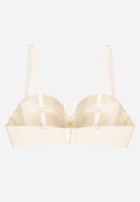 Born2be - Jasnobeżowy Gładki Biustonosz Balkonetka Dalilin. Kolor: beżowy. Wzór: gładki #6