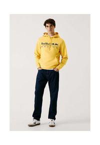 Pepe Jeans Bluza Red Bull Racing Team Logo RM580016 Żółty Regular Fit. Kolor: żółty. Materiał: bawełna #3