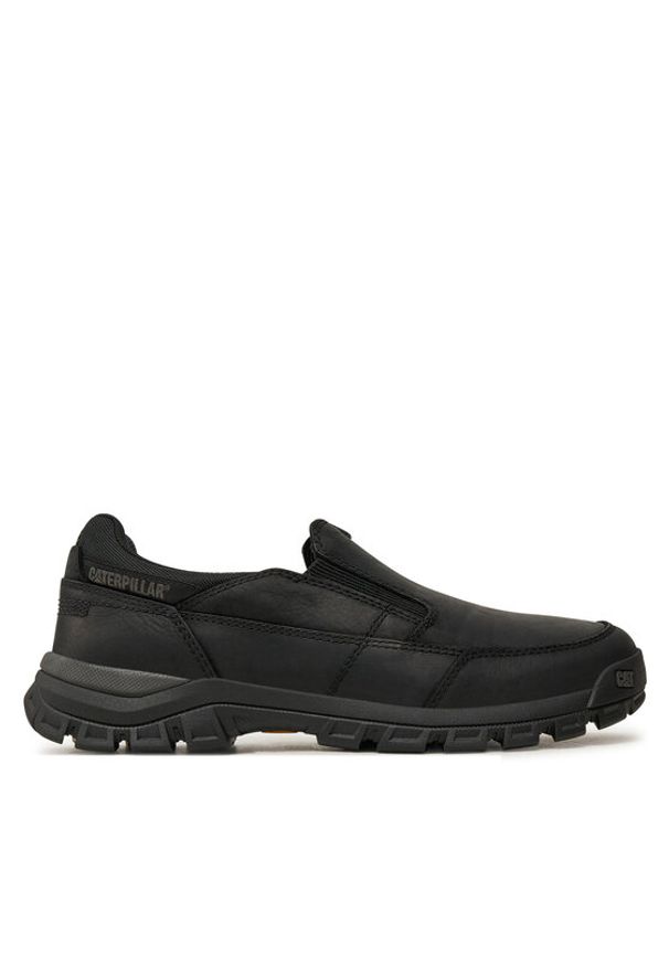 CAT Footwear Półbuty Threshold Slip On P726052 Czarny. Zapięcie: bez zapięcia. Kolor: czarny. Materiał: skóra