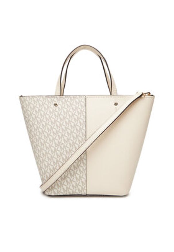 MICHAEL Michael Kors Torebka Flora 30T5GFFT2B Beżowy. Kolor: beżowy. Materiał: skórzane