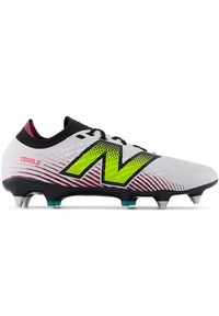 Korki męskie New Balance TEKELA PRO SG V4+ ST1SLH45 – białe. Kolor: biały. Materiał: włókno, materiał, nylon, guma. Szerokość cholewki: normalna. Sport: bieganie