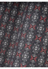 Pako Lorente - PAKO LORENTE – Grafitowa poszetka w geometryczny wzór. Kolor: szary. Materiał: poliester. Wzór: geometria #2