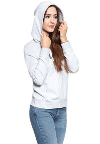 Mustang - BLUZA MUSTANG Bella H Embroidery Light grey melange 1008016 4141. Wzór: nadruk #9