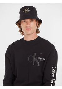 Calvin Klein Jeans Kapelusz Monogram Bucket Hat K50K510788 Czarny. Kolor: czarny. Materiał: materiał