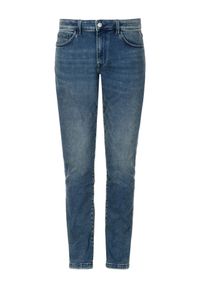 Ochnik - Granatowe jeansy męskie w stylu vintage. Kolor: niebieski. Materiał: bawełna. Styl: vintage