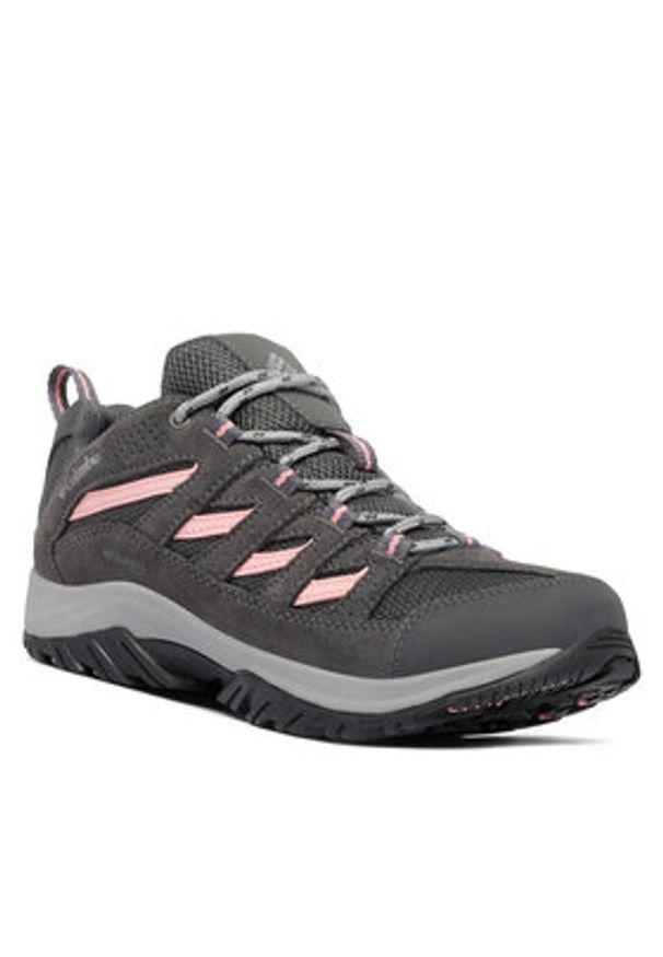 columbia - Columbia Trekkingi Crestwood Waterproof 2099881 Szary. Kolor: szary. Materiał: materiał
