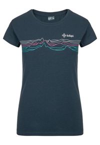 Damski bawełniany t-shirt Kilpi TOFFEES-W. Kolor: niebieski. Materiał: bawełna. Sport: turystyka piesza