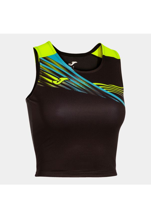 Top do biegania damski Joma Elite X. Kolor: czarny, żółty, wielokolorowy