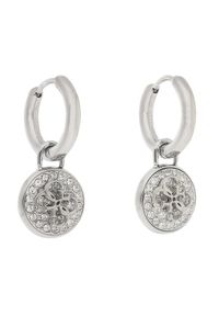 Kolczyki Guess. Materiał: srebrne. Kolor: srebrny #1
