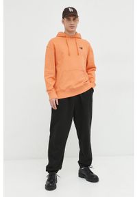 Tommy Jeans bluza bawełniana męska kolor pomarańczowy z kapturem z aplikacją. Typ kołnierza: kaptur. Kolor: pomarańczowy. Materiał: bawełna. Wzór: aplikacja #5