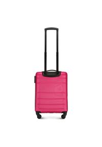 Wittchen - Walizka kabinowa z ABS-u żłobiona różowa. Kolor: różowy. Materiał: guma. Styl: klasyczny #4