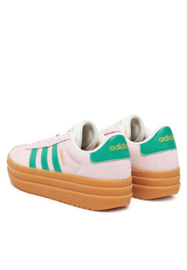 Adidas - adidas Sneakersy VL Court Bold Shoes JP6916 Różowy. Kolor: różowy. Materiał: zamsz, skóra