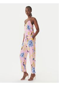 LOLA CASADEMUNT Spodnie materiałowe LS2614023 Różowy Slim Fit. Kolor: różowy. Materiał: syntetyk #5
