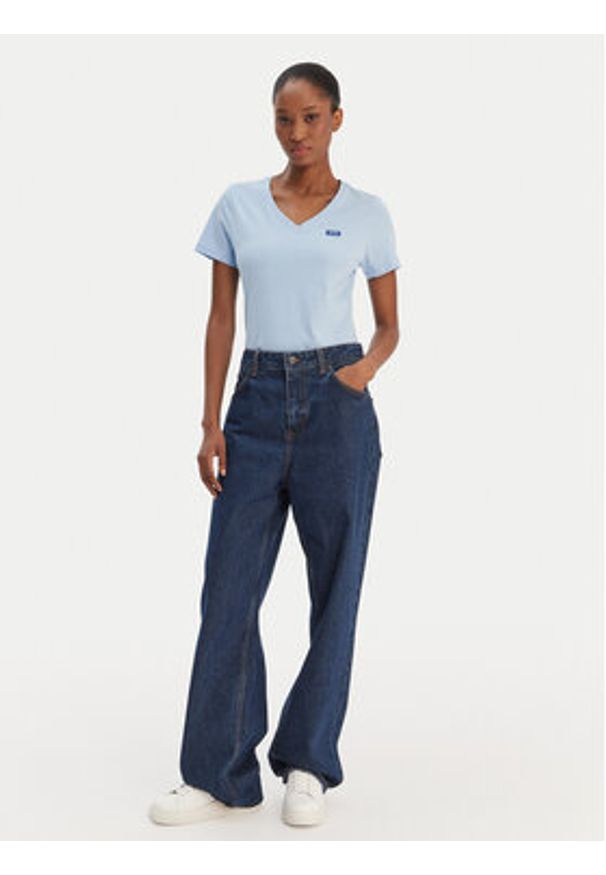 Hugo - HUGO T-Shirt Classic 50513667 Niebieski Slim Fit. Kolor: niebieski. Materiał: bawełna