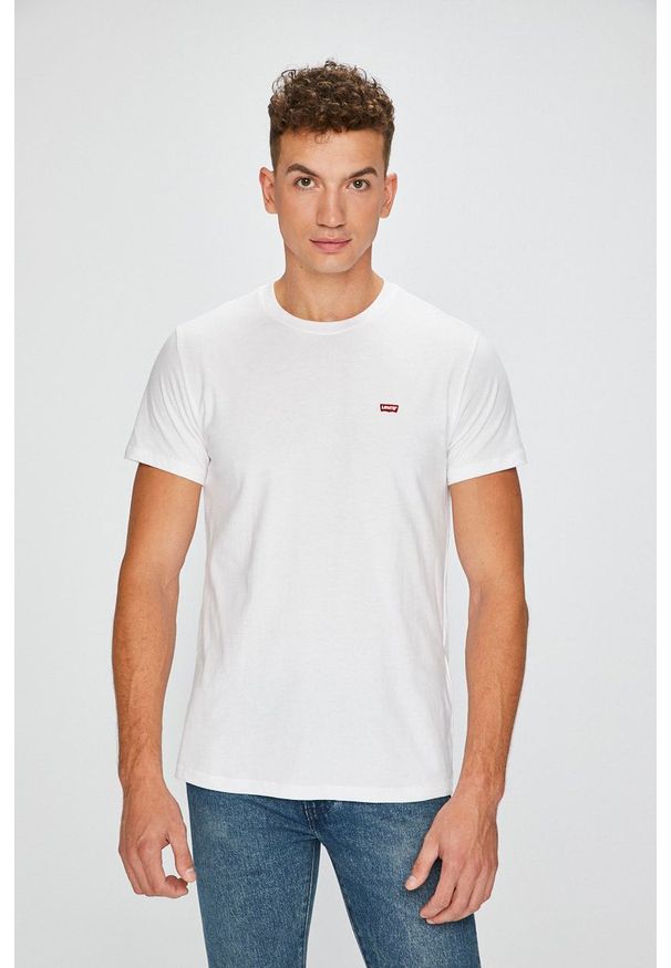 Levi's® - Levi's - T-shirt. Okazja: na co dzień, na spotkanie biznesowe. Kolor: biały. Materiał: dzianina. Styl: biznesowy, casual