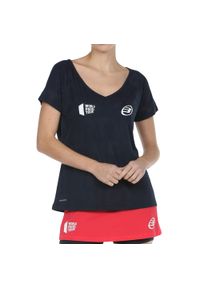 Koszulka do padla z krótkim rękawem damska Bullpadel Rapolan. Długość rękawa: krótki rękaw. Długość: krótkie. Sport: fitness