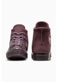 Converse trampki skórzane Chuck 70 Marquis kolor brązowy A05619C. Kolor: brązowy. Materiał: skóra #4