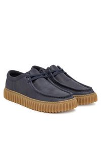Clarks Sneakersy Torhill Lace 26186159 Granatowy. Kolor: niebieski. Materiał: skóra #2