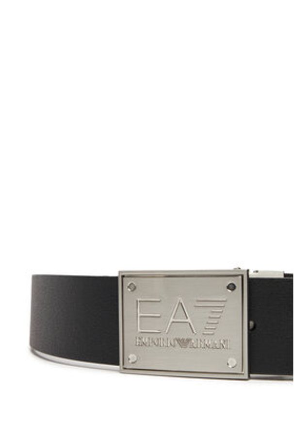 EA7 Emporio Armani Pasek Męski 7X000091 AF14319 MC165 Czarny. Kolor: czarny. Materiał: skóra