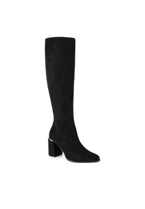 Nine West Kozaki WFA2999-1 Czarny. Kolor: czarny. Materiał: materiał